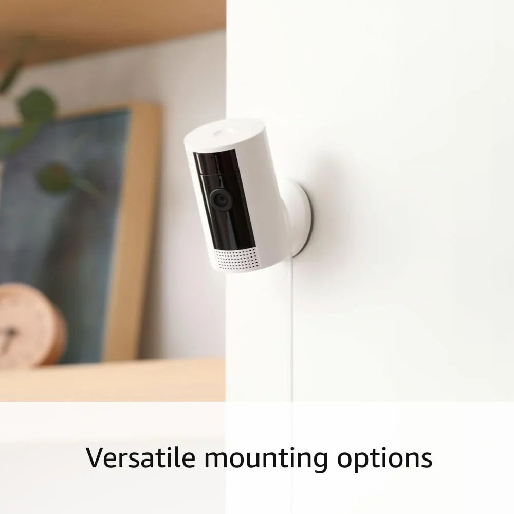 Ring Indoor Cam (newest model) — Home or business security in 1080p HD video — 4-pack, White