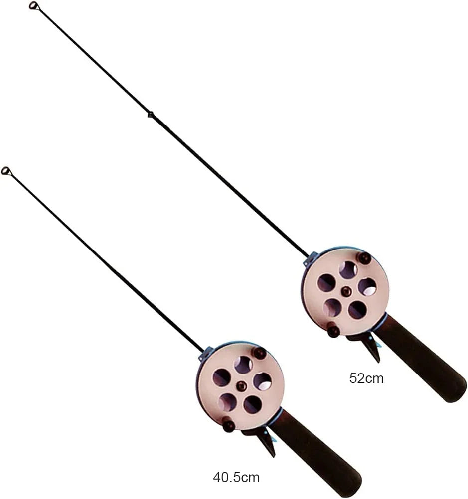 Ponds Pole Outdoor Sport Fishing Winter Ice Fishing Rod Mini Accessories for Outdoor Fishing Portable Supply (Size: 52CM)