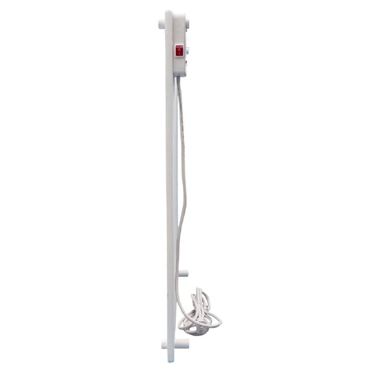 Electric Heater with Plug-in Thermostat, 600W, White