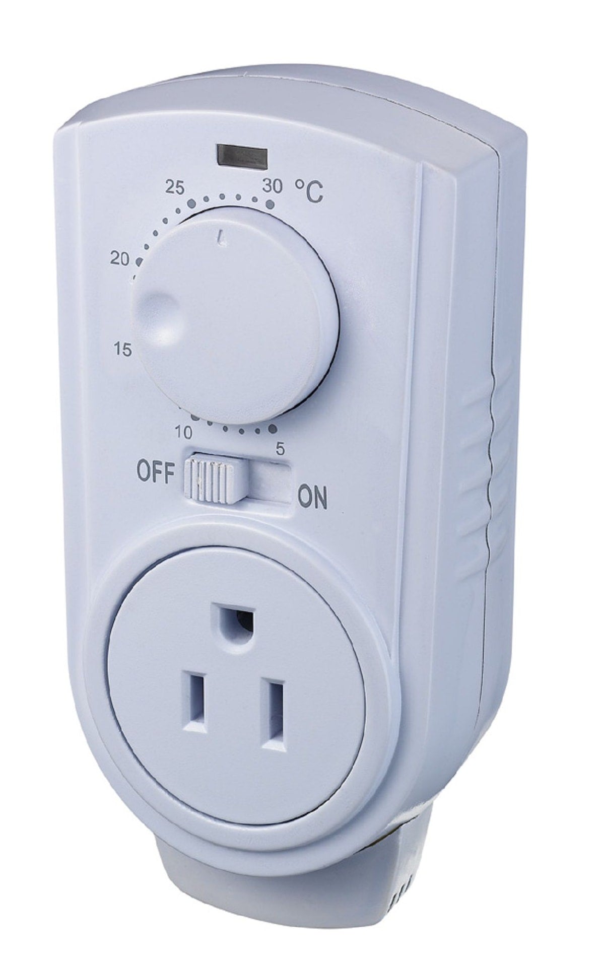 Electric Heater with Plug-in Thermostat, 600W, White