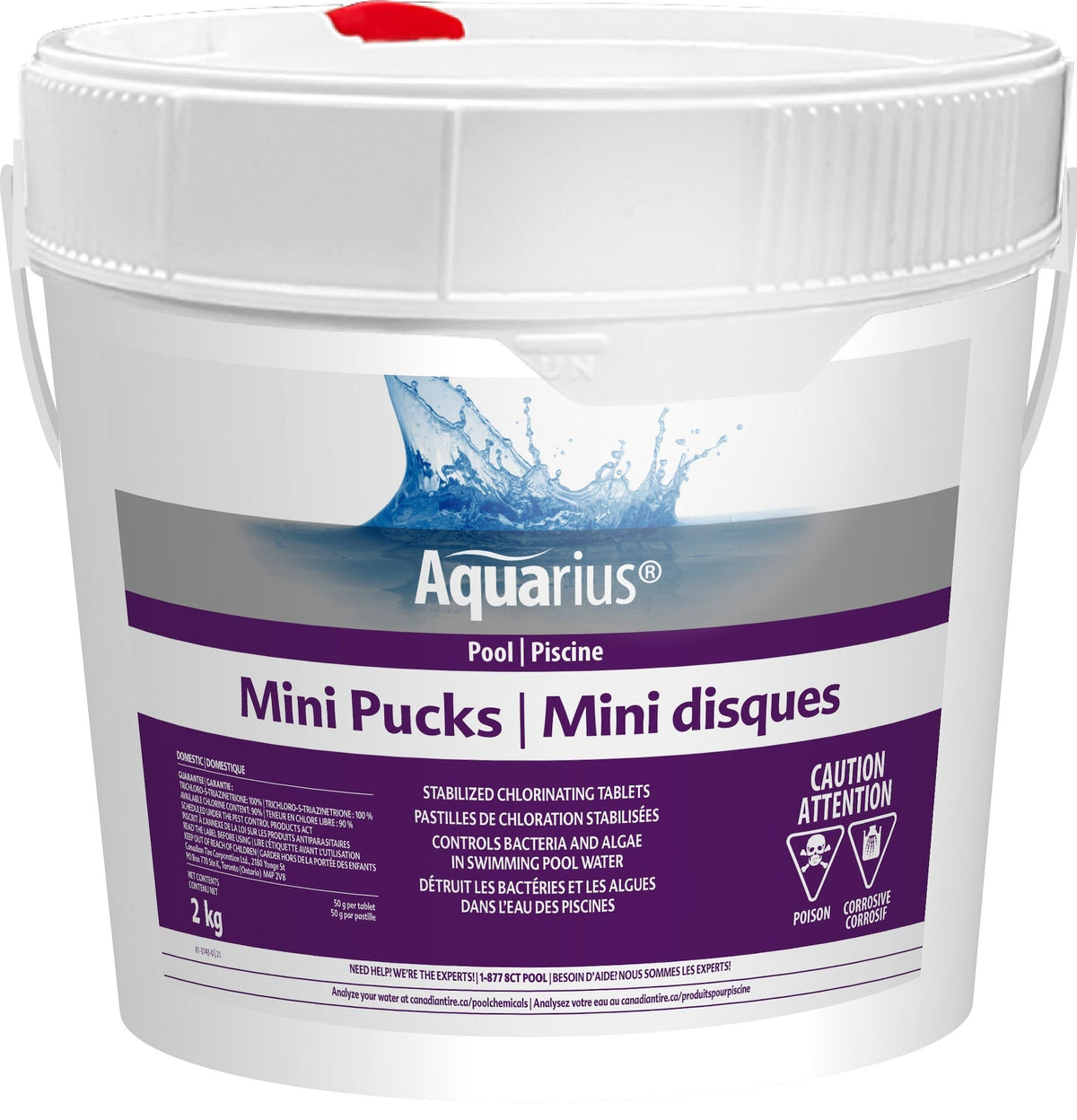 Mini Pucks Stabilized Chlorine Tablets, 2-kg