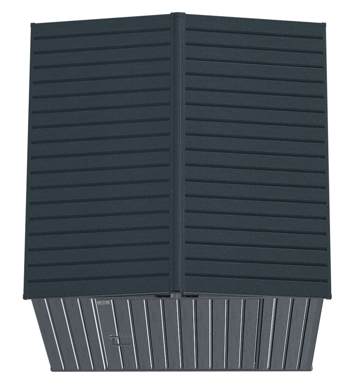 Elite Steel Storage Shed with Pent Roof, Anthracite, 6-ft x 6-ft