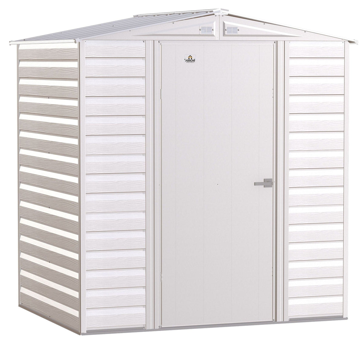 Select Galvanized Steel Storage Shed, Flute Grey, 6-ft x 5-ft