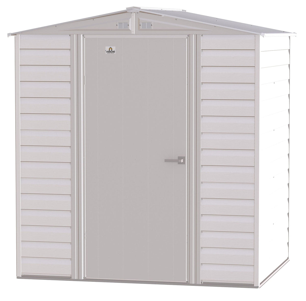 Select Galvanized Steel Storage Shed, Flute Grey, 6-ft x 5-ft