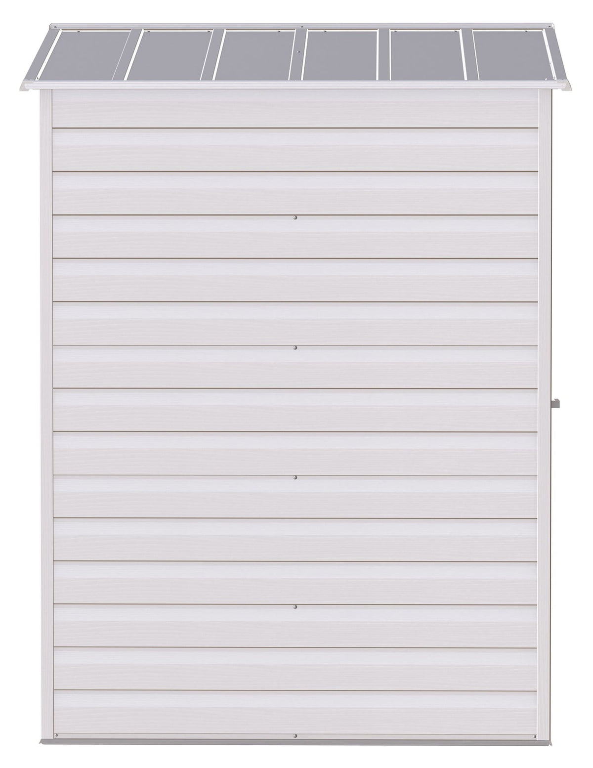 Select Galvanized Steel Storage Shed, Flute Grey, 6-ft x 5-ft