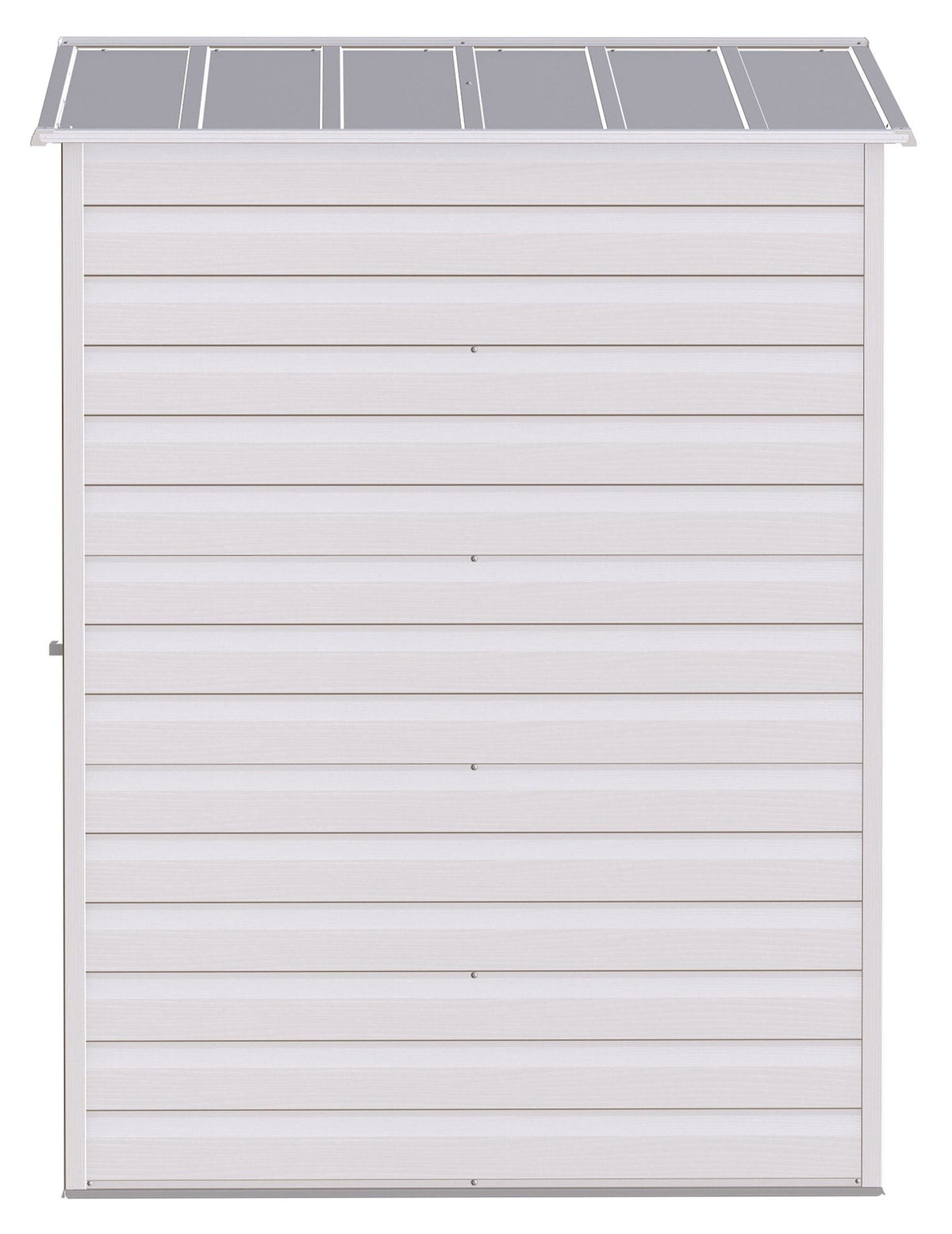 Select Galvanized Steel Storage Shed, Flute Grey, 6-ft x 5-ft