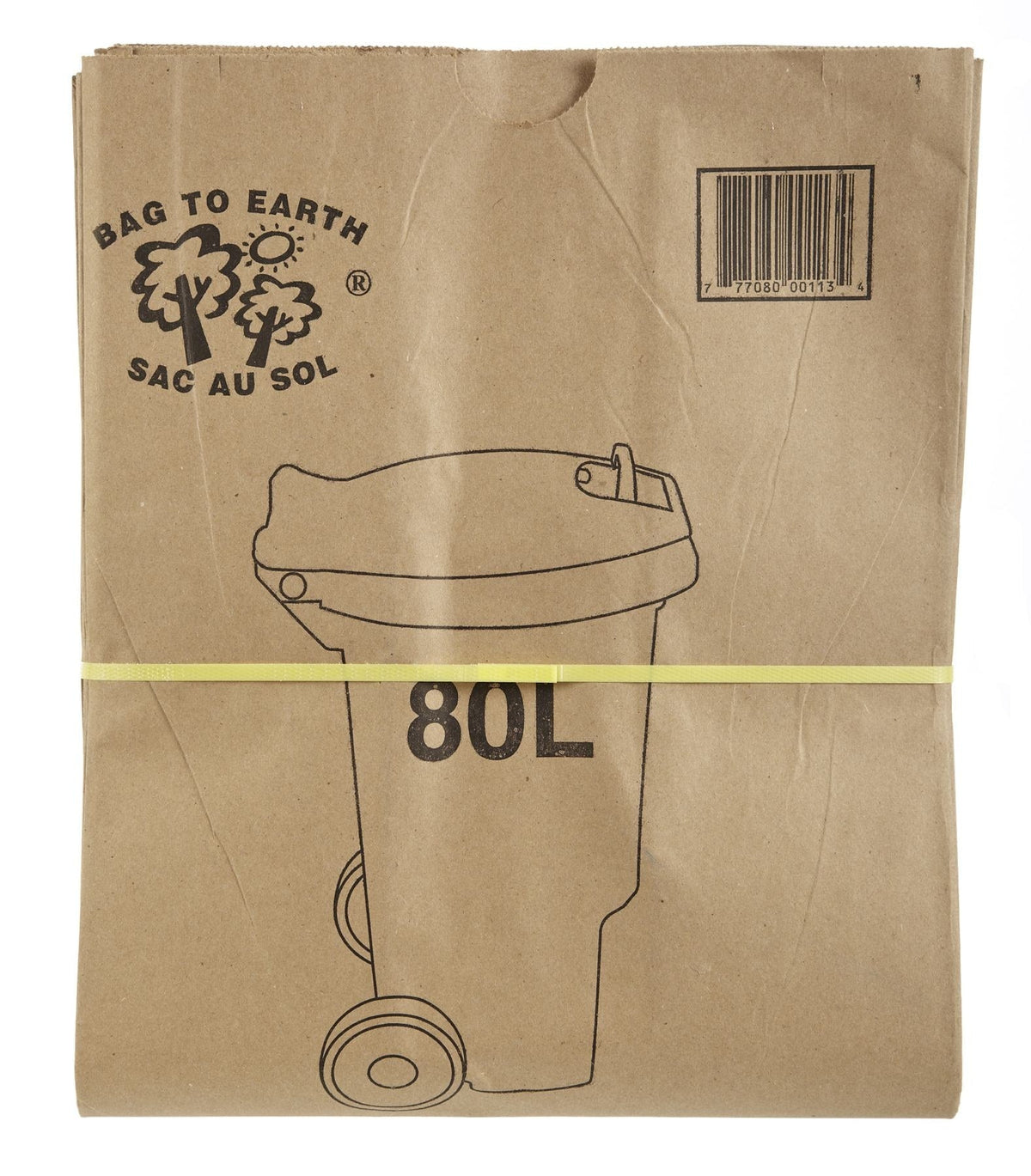 2-Ply Compostable and Biodegradable Paper Bin Liner, 10-pk, 80-L