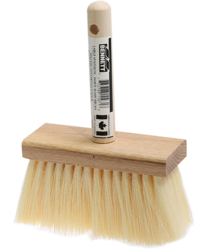 Large White Natural Fibre Wash Brush, 150-mm