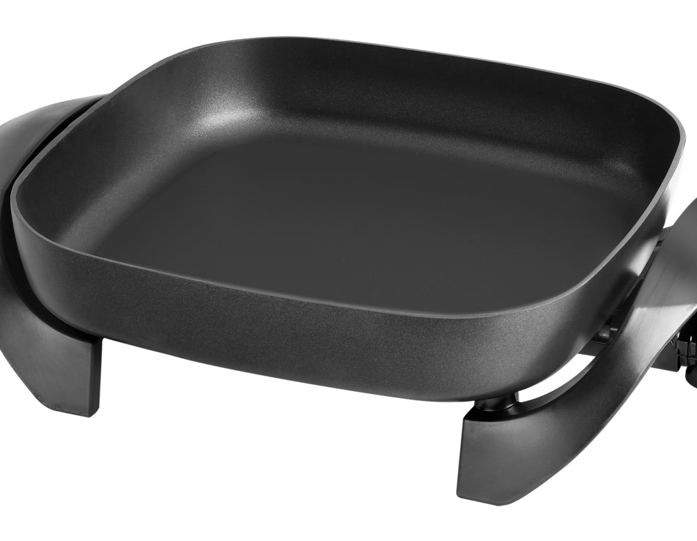 Family-Sized Non-Stick Electric Skillet, Black, 12x15-in