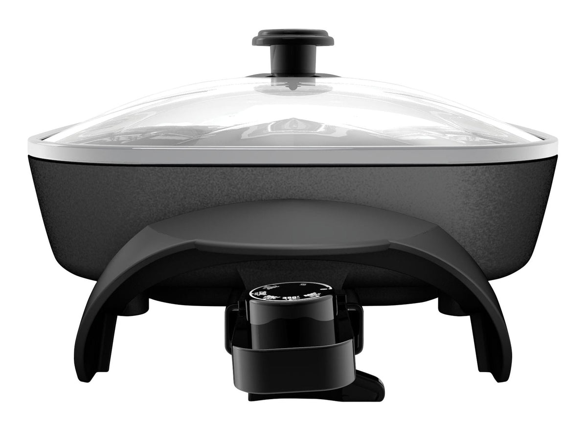 Family-Sized Non-Stick Electric Skillet, Black, 12x15-in
