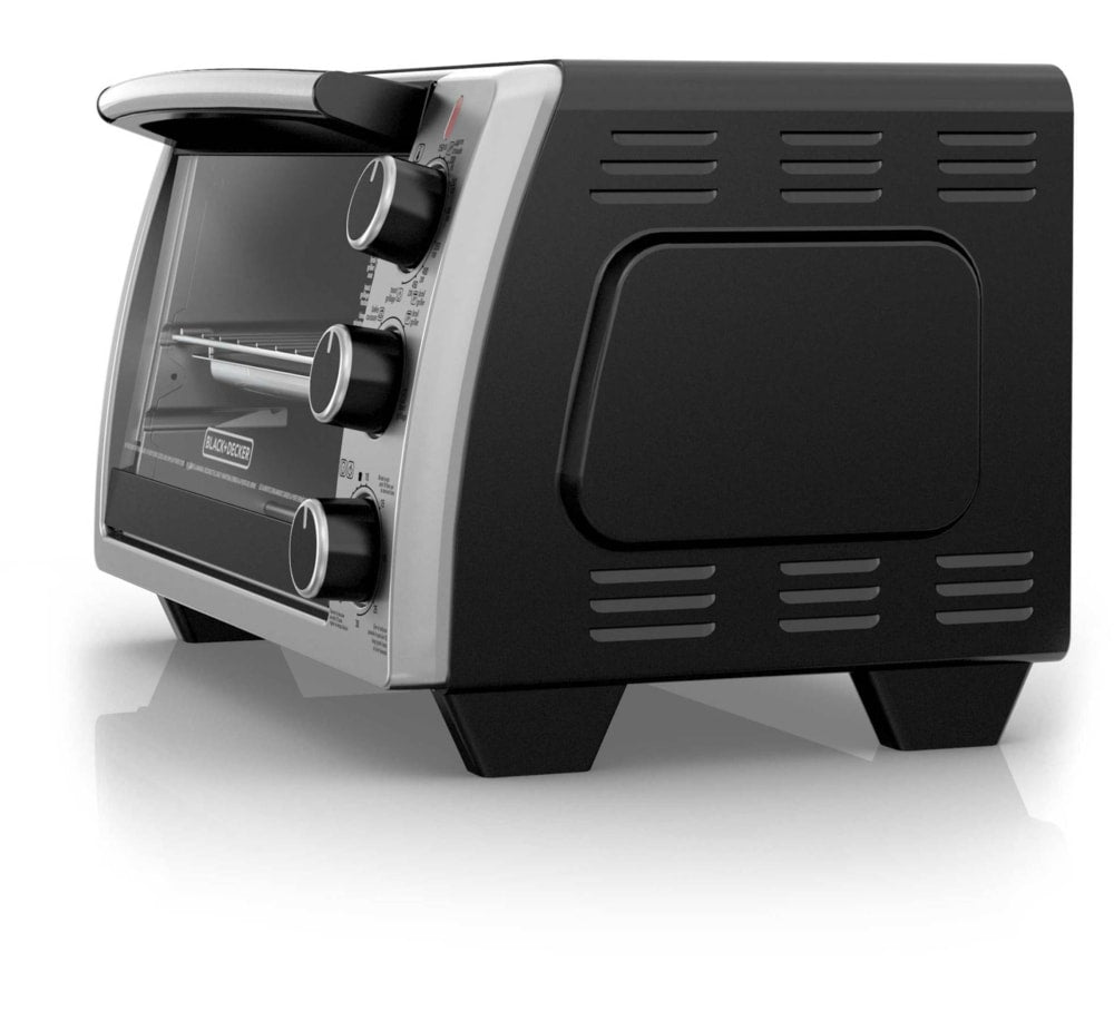 Toaster Oven with 4 Functions, Stainless Steel, 6-Slices