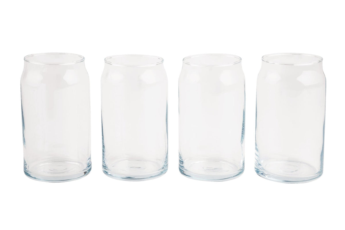 Beer Can Glasses, 480-mL, 4-pc