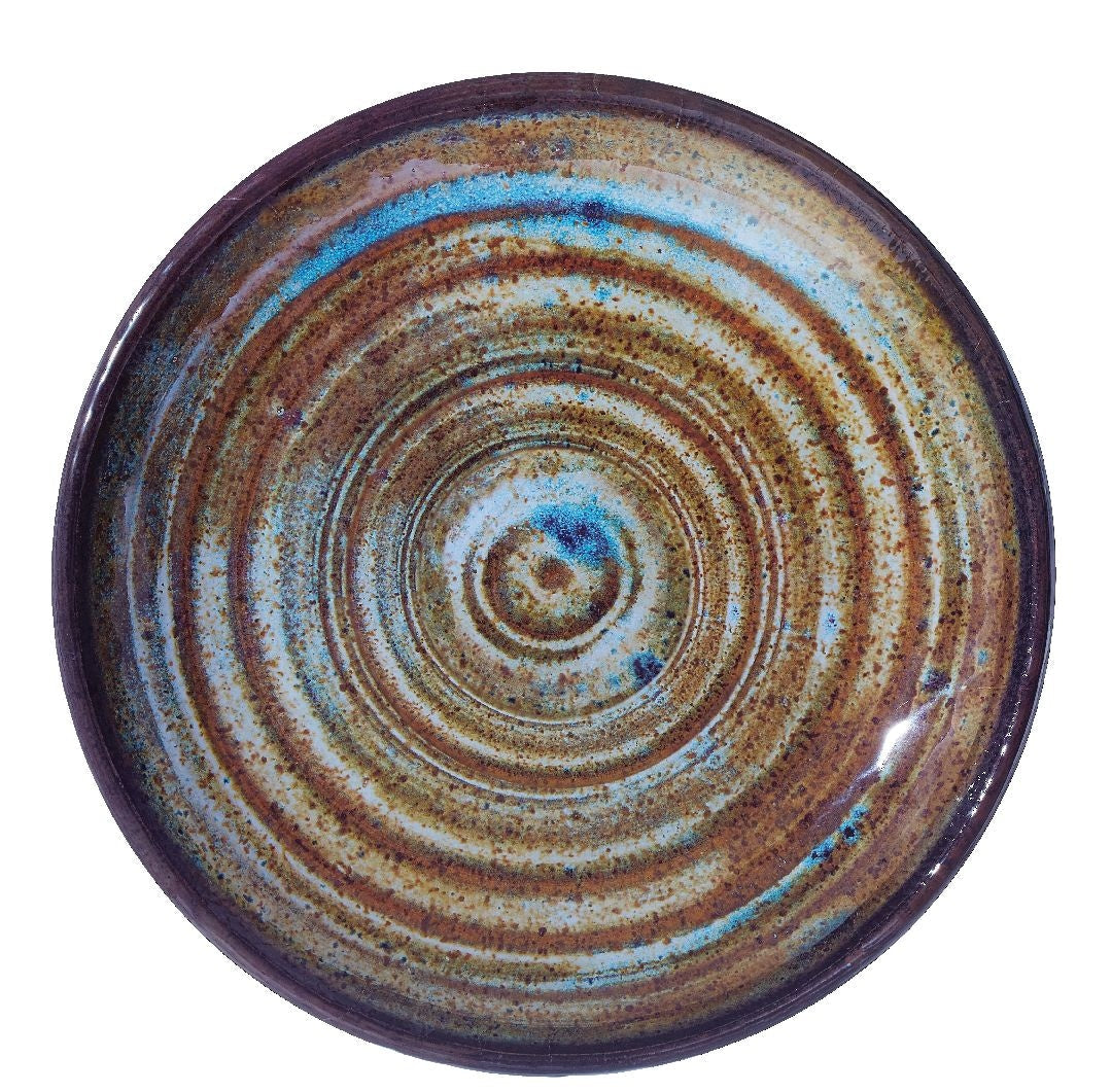 Seashore Outdoor Hand Painted Dinner Plates, 1-pc