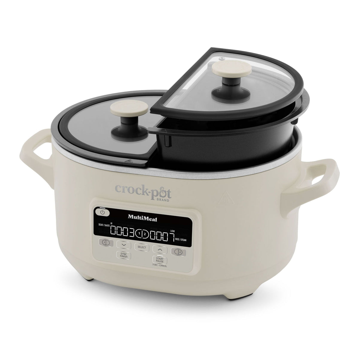 Crockpot Ceramic-Coated Multi-Meal Slow Cooker, 3.7-qt