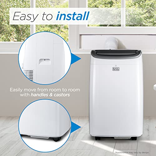 BLACK DECKER 8,000 BTU Portable Air Conditioner up to 350 Sq.ft with Remote Control