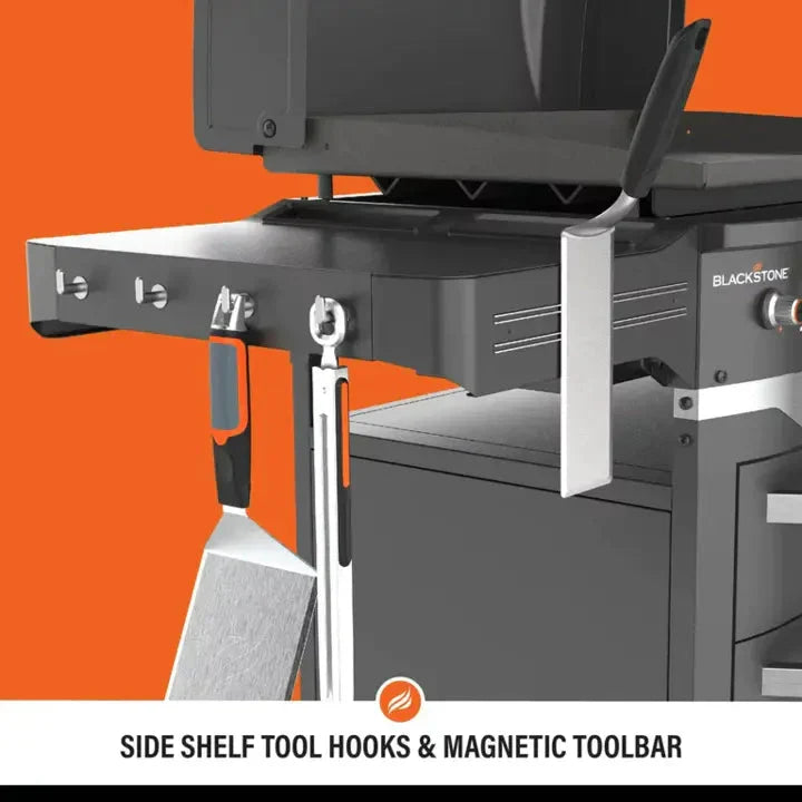5 Burner 28" Propane Griddle with Range Top