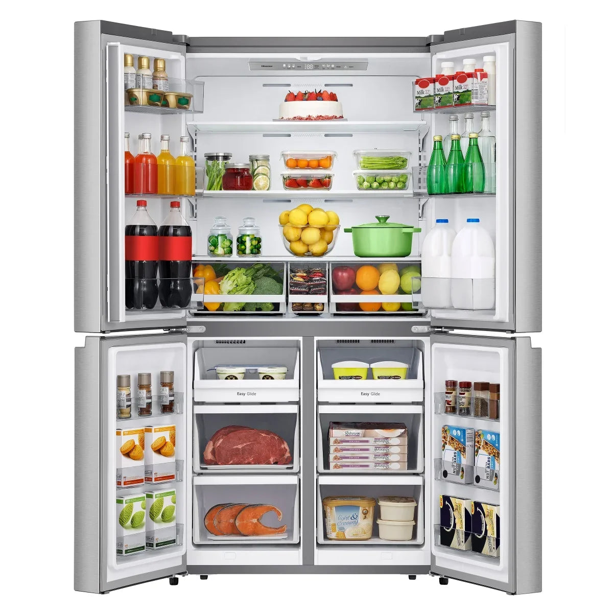 36 in. 21.9 cu.ft. Stainless Steel Counter-Depth Refrigerator with Internal Water Dispenser