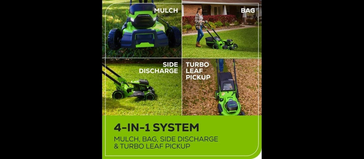 22-in 60V Self-Propelled Mower with 1 x 8.0Ah Battery and 6A Charger