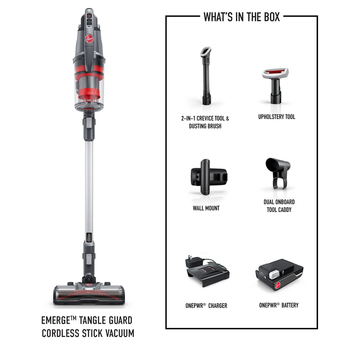 ONEPWR Emerge Tangle Guard Cordless Stick Vacuum