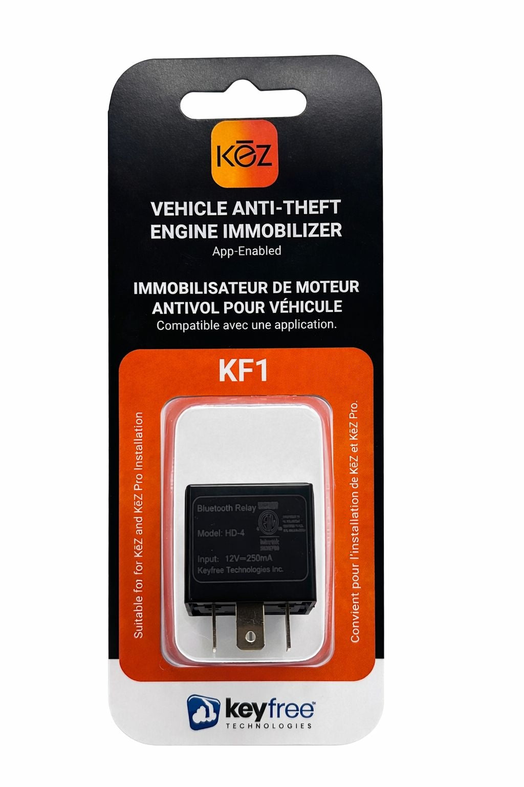 KēZ Anti-Theft Engine Immobilizer by Keyfree Technologies - vehicle specific Versions for Multiple Makes/Models