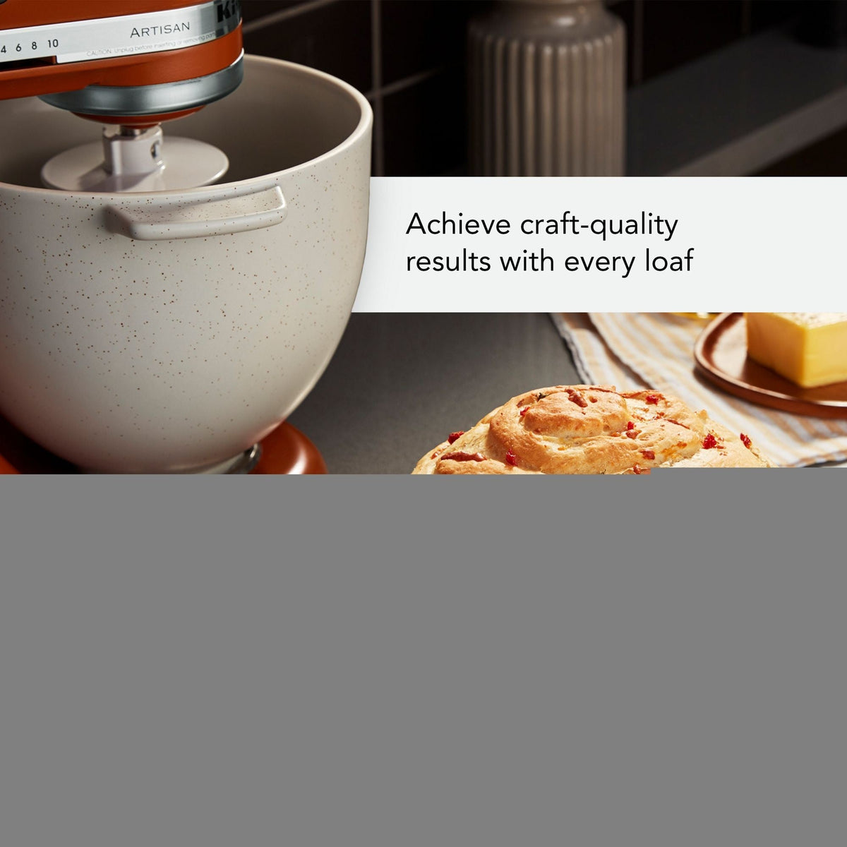 Bread Bowl Stand Mixer Attachment, Pairs with 4.5 & 5 Quart Tilt-Head Stand Mixers