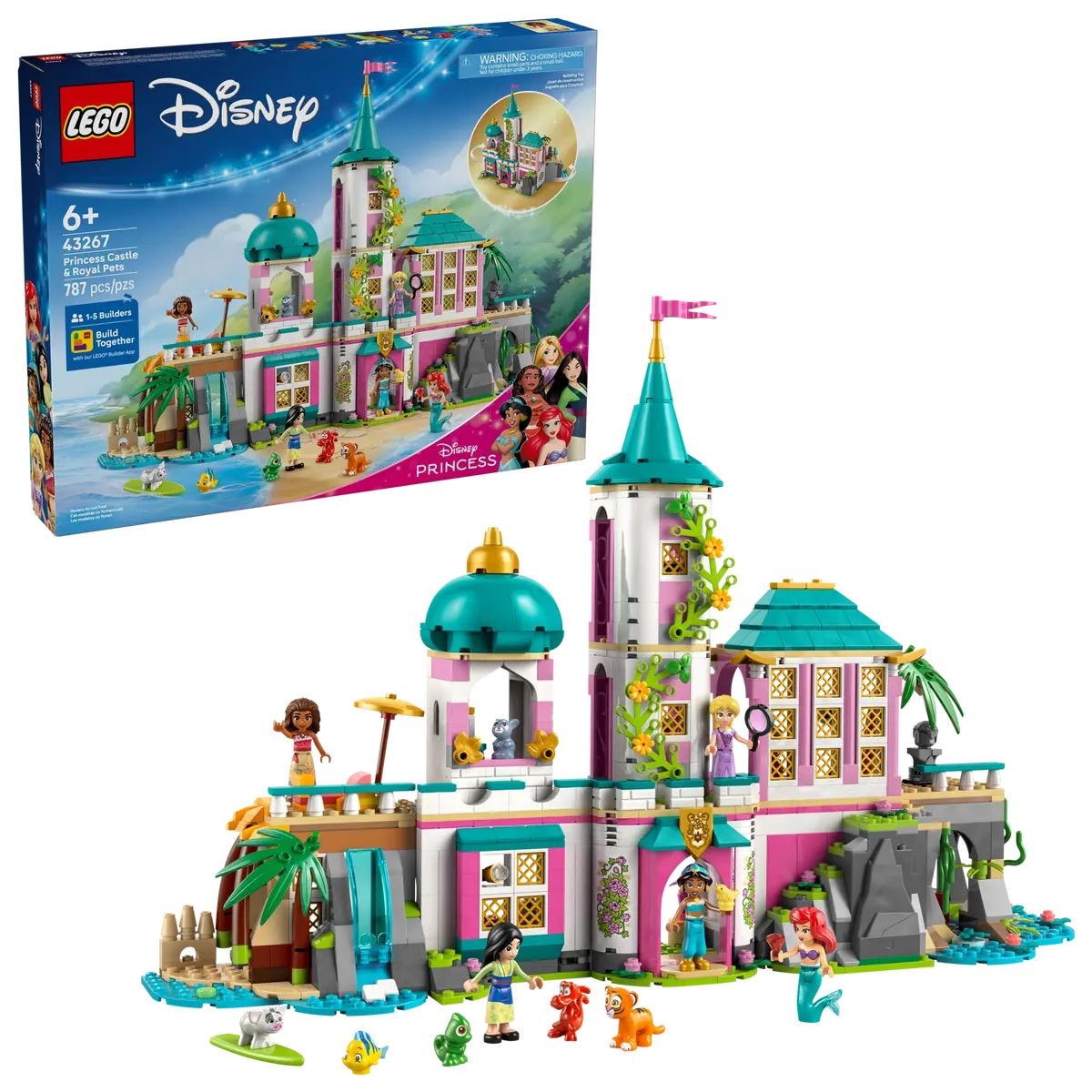 Princess Castle and Royal Pets - 43267, 787-pcs, Ages 6+