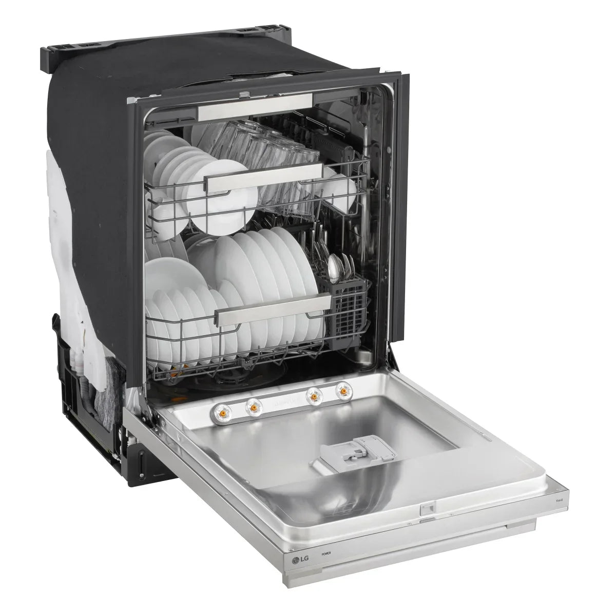 24 in. Smart FlushFit Top Control Dishwasher with QuadWash Pro