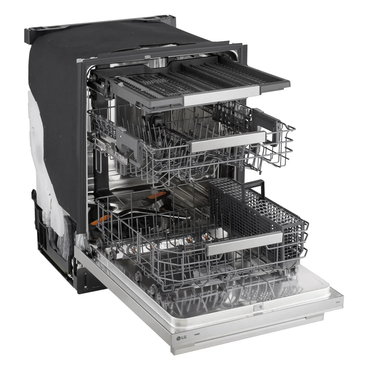 24 in. Smart FlushFit Top Control Dishwasher with QuadWash Pro