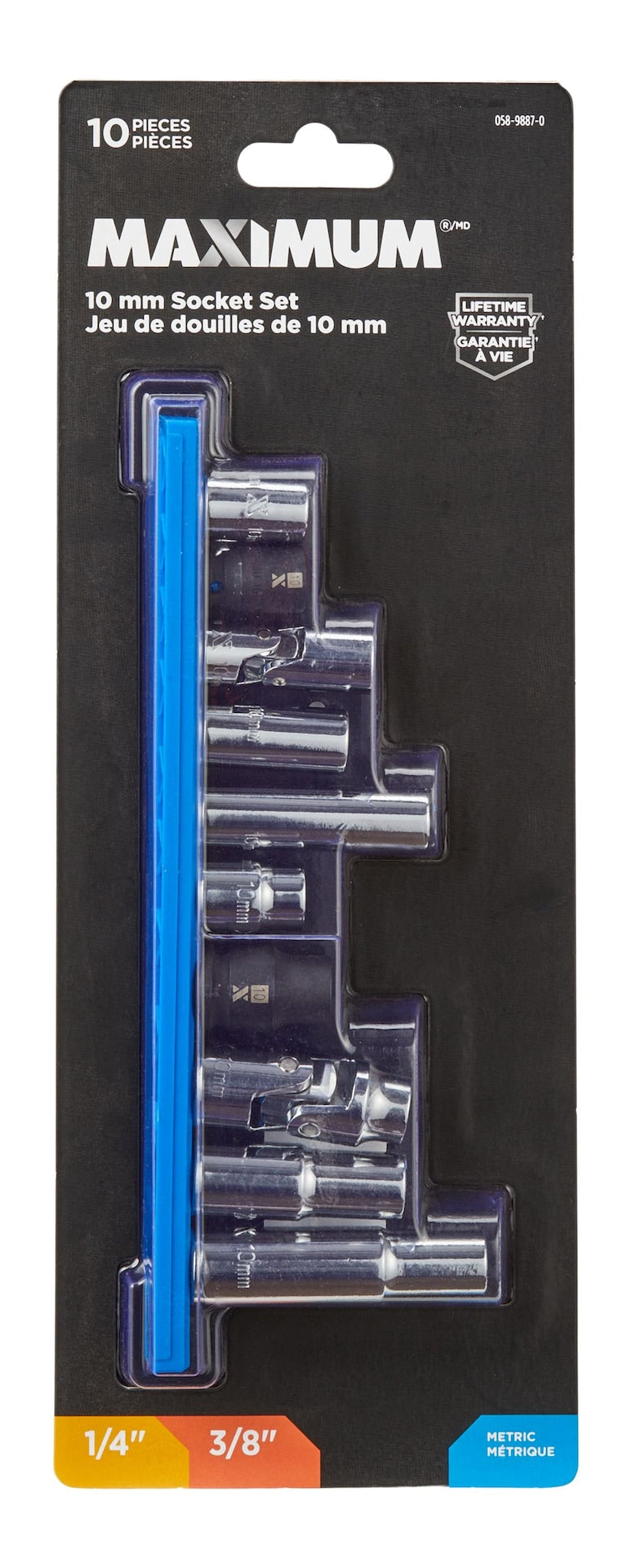 10-mm Socket Rail, 10-pc