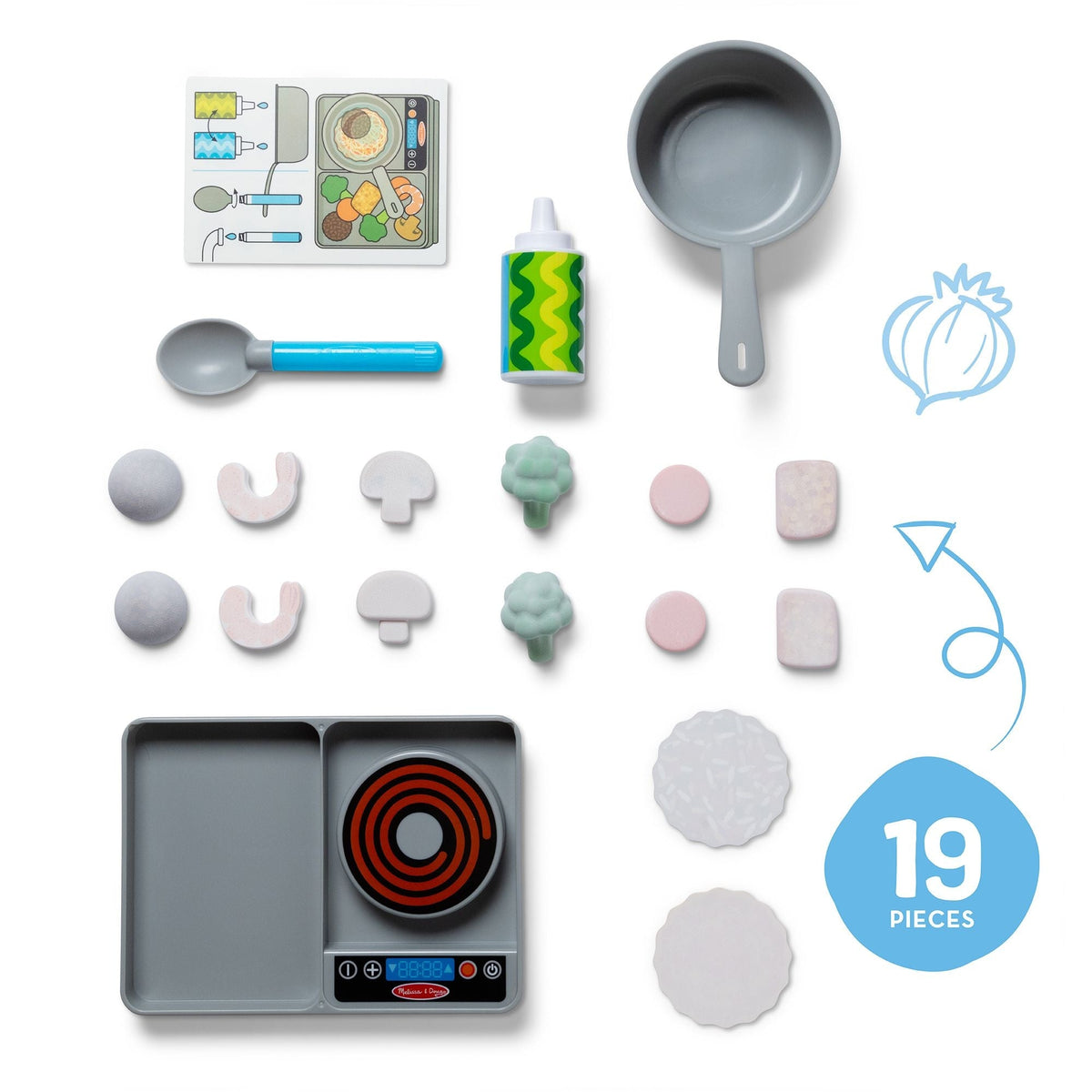 Salt and Serve Playset for Ages 3+, 19-pc