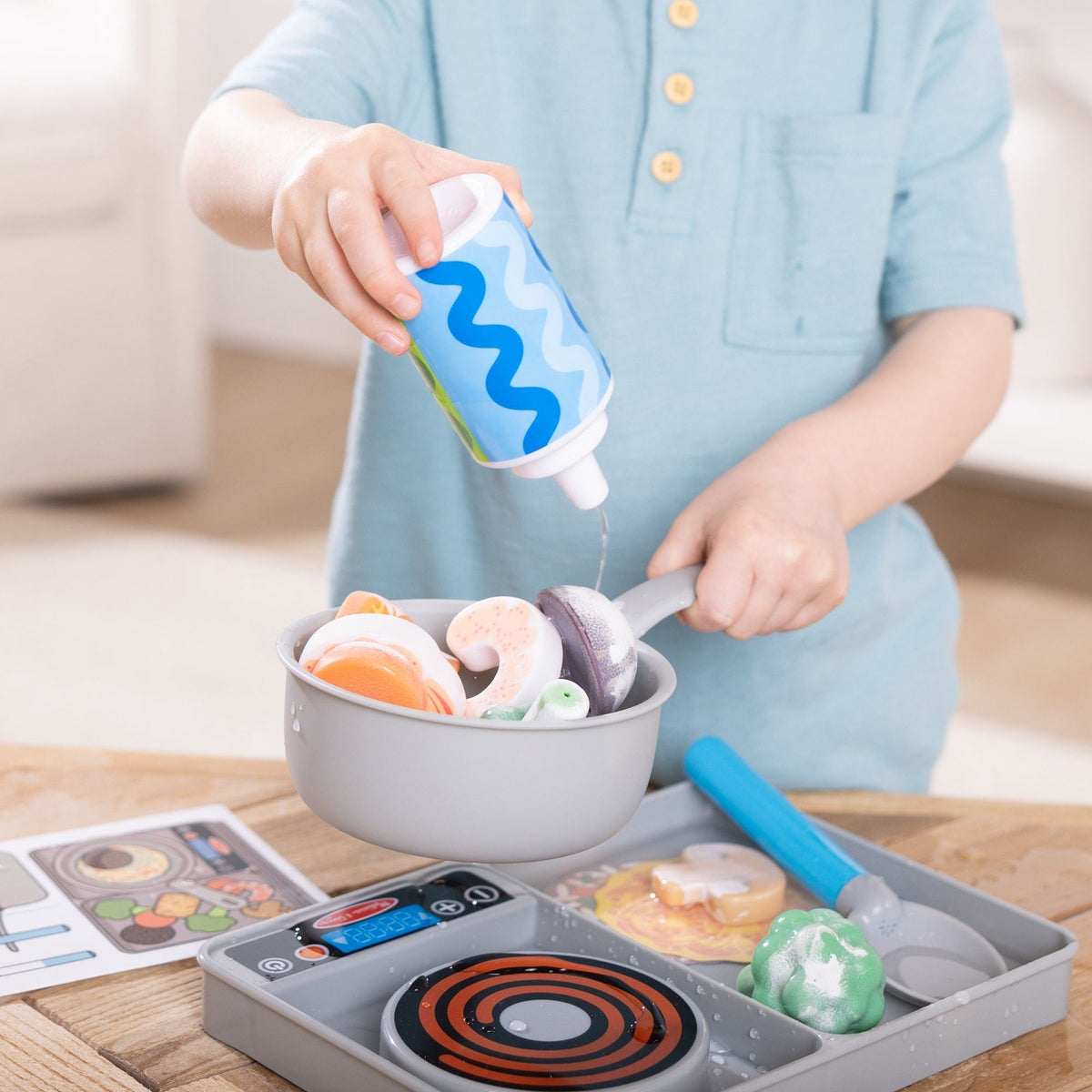 Salt and Serve Playset for Ages 3+, 19-pc