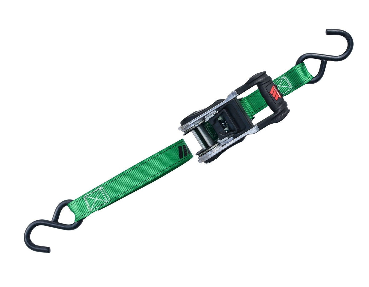 1,500-lb Ratchet Tie Down Straps, with Padded Handle, 1-in x 14-ft