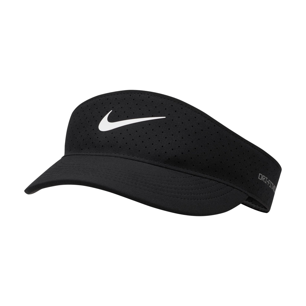 Golf Dri-Fit Visor with Adjustable Closure, Men's/Women's Unisex, Black/White, One Size
