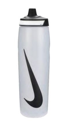 Refuel Squeeze Water Bottle, BPA Free, 32-oz, Clear/Black