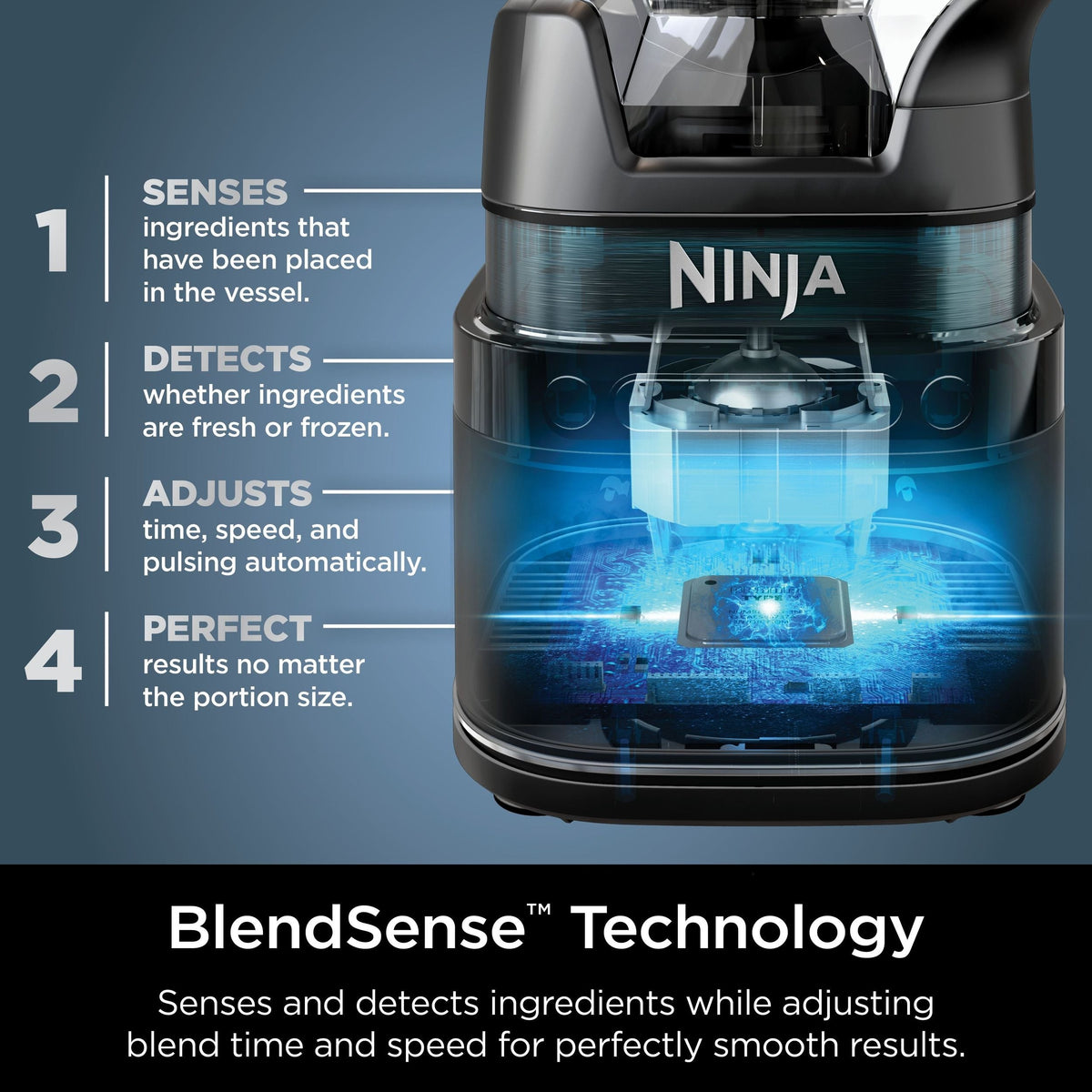 Duo Blender with 72-oz Full-Size Pitcher & Pre-Set Programs, Includes Two 24-oz Single-Serve Cups, 1800W