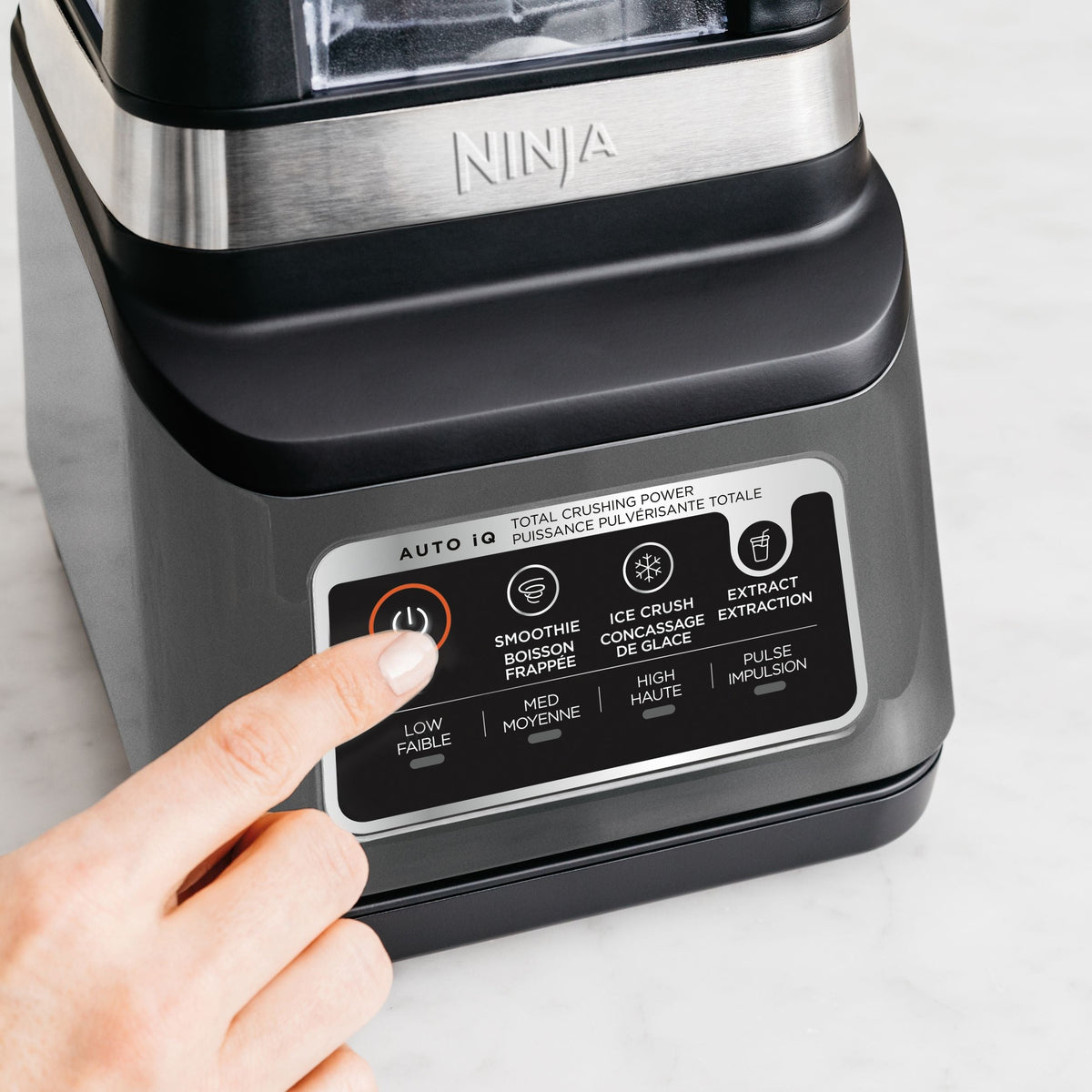 Professional Plus Blender DUO with 3 Pre-Set Auto IQ Programs, Stainless Steel, 1400W