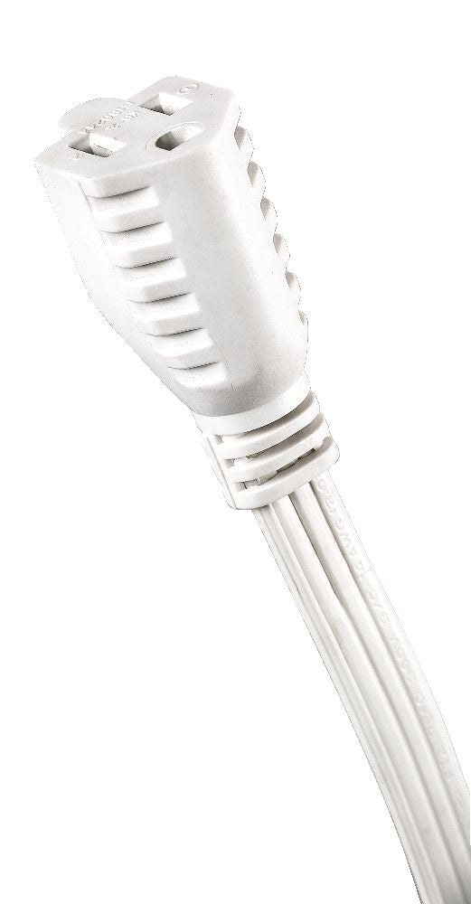 3-ft 3-in 16/3 Indoor Extension Cord with Right Angle Plug, 3 Grounded Outlets, White