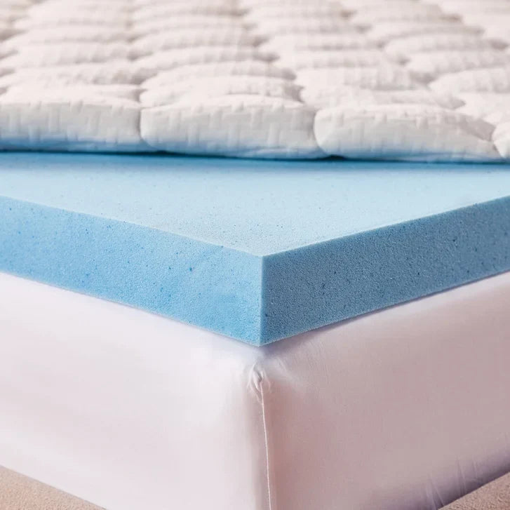 Pillow Top Plus Gel Memory Foam 4-inch Mattress Topper