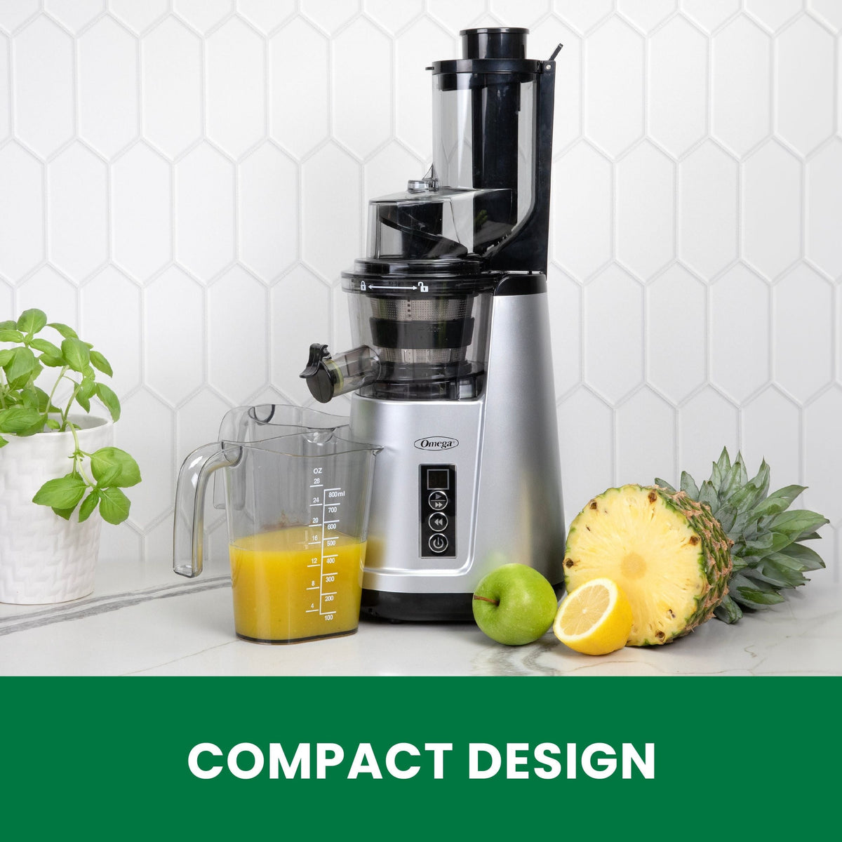 Wide Mouth Cold Press Slow Juicer with Anti-Clog