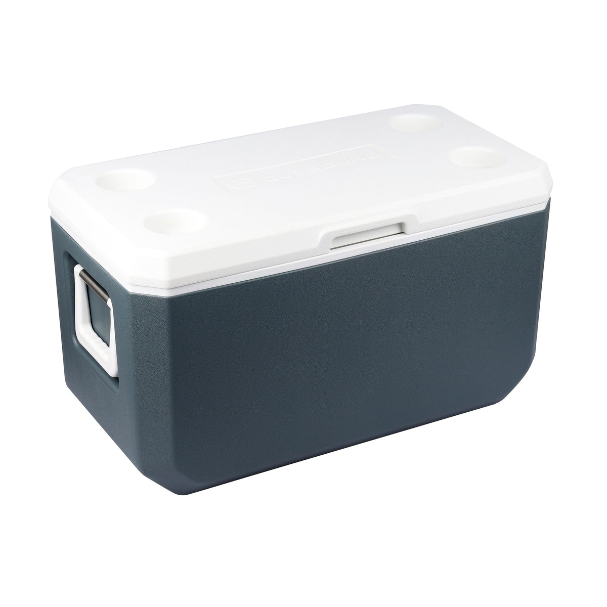 Hard Cooler, Grey/White, 75-Can, 47-L
