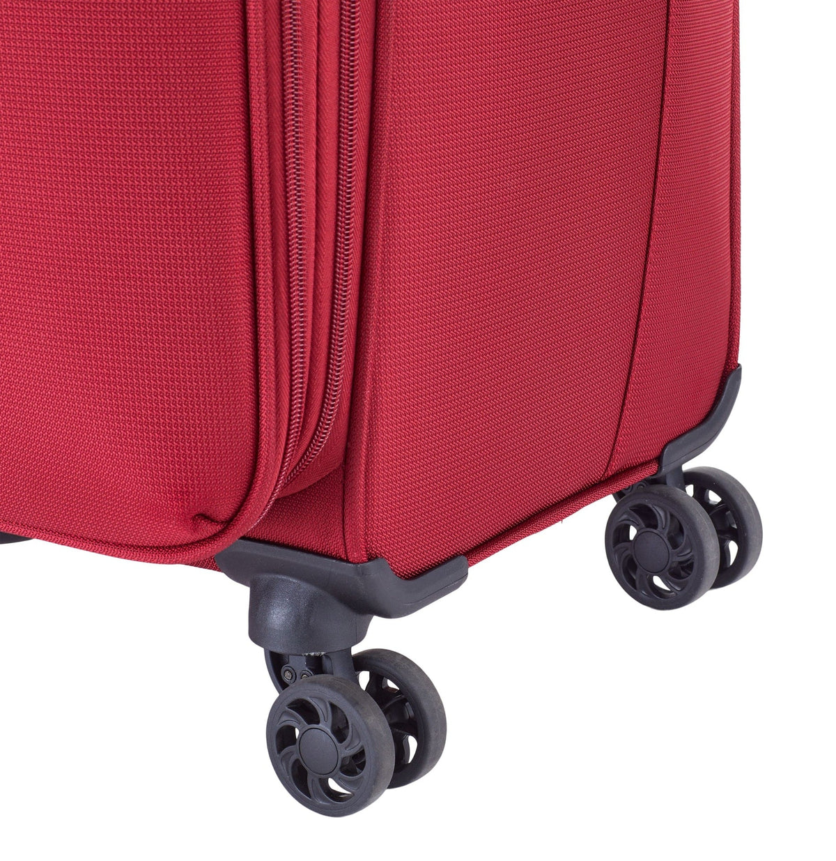 Softside Large Luggage, Wheeled, Red