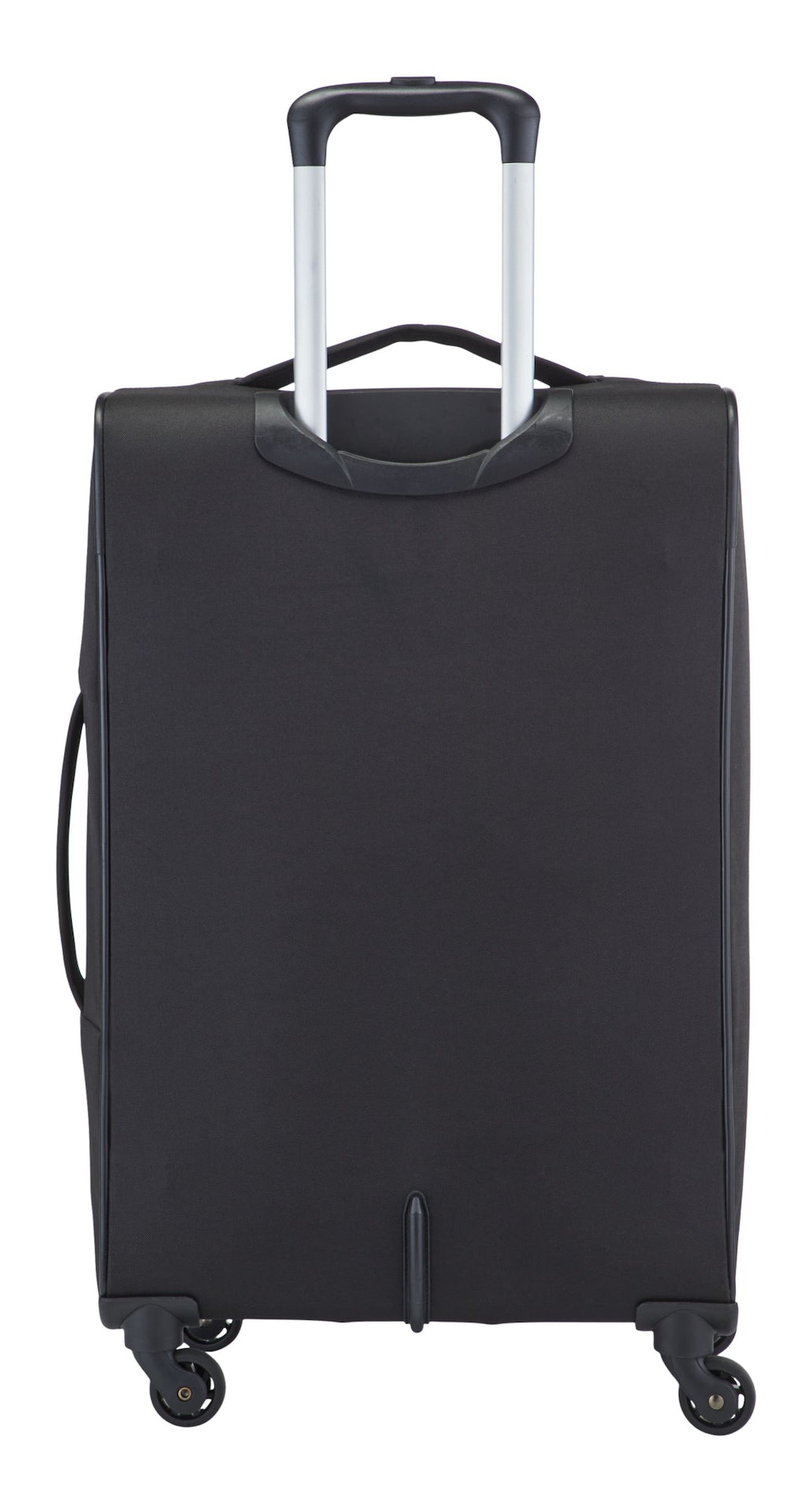 Softside Spinner Wheel Medium Travel Luggage Suitcase, Black, 24-in
