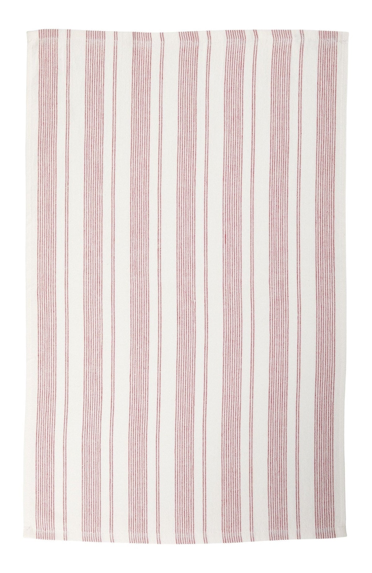 All-Purpose Striped Flatweave Terry Kitchen Towels, Red, 2-pk