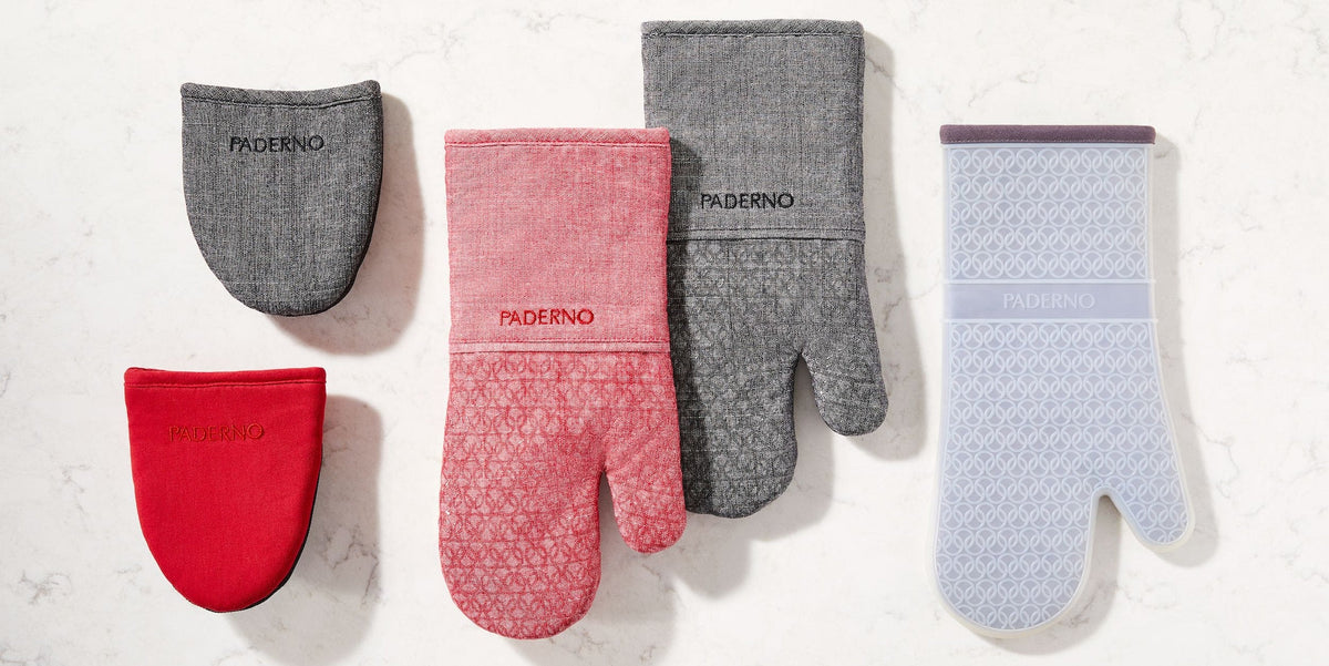 Neoprene Palm Mini Mitts, Black Chambray, One-Size, 2-pk