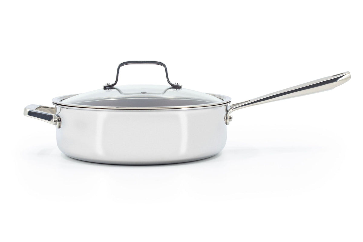 Professional Non-Stick Clad Jumbo Cooker, Burgundy, 5-L