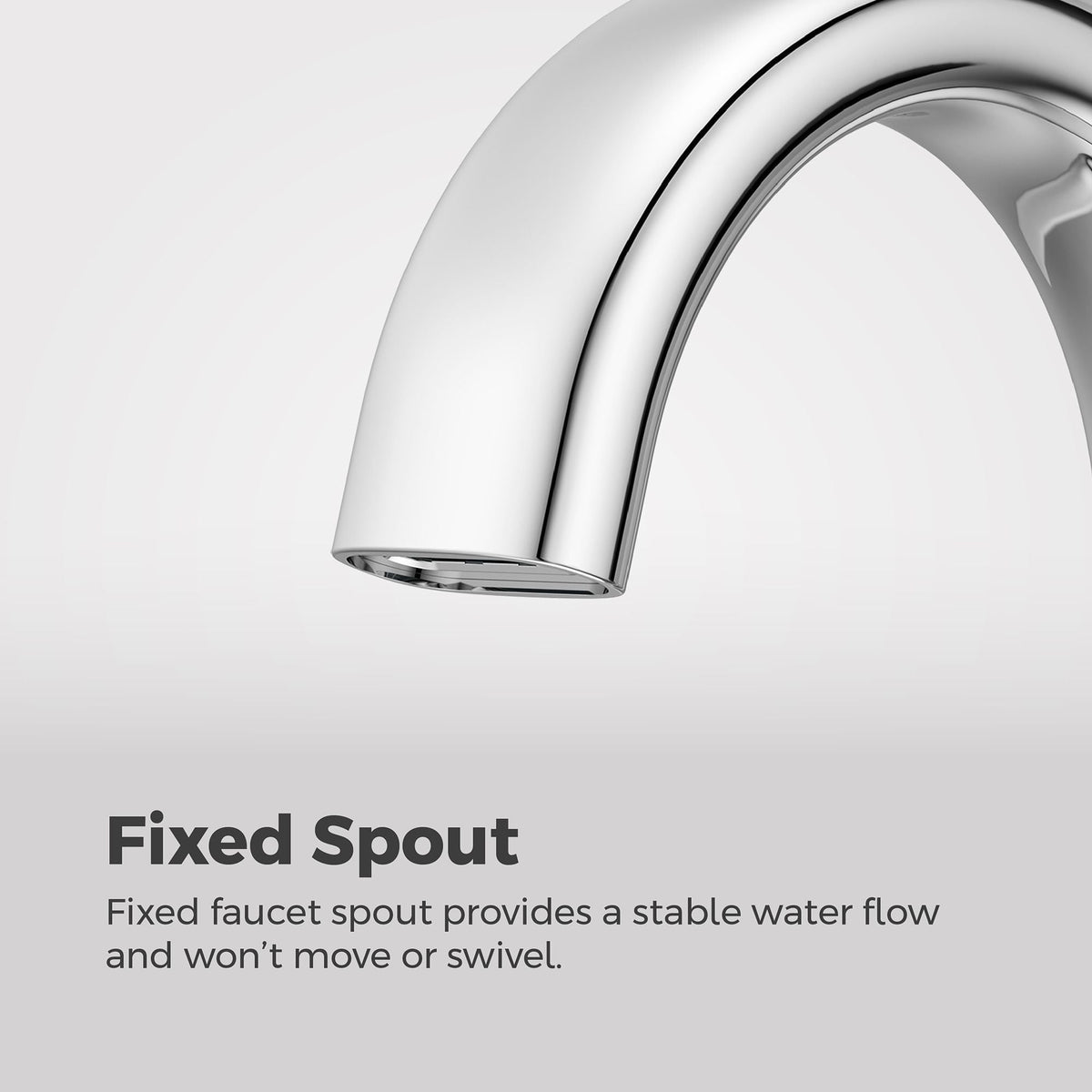 Raya 4-in Chrome Centerset Bathroom Sink Faucet