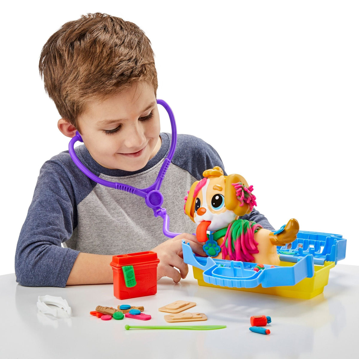 Care N' Carry Vet Playset, With Compound Cans, Non-Toxic, 10 oz, 5-pc, Ages 3+