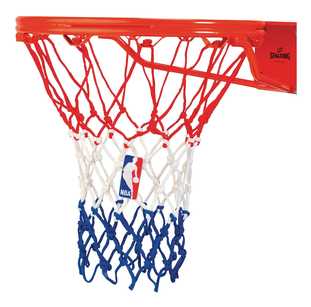 Heavy Duty Indoor/Outdoor Standard Replacement Basketball Net, Red/White/Blue