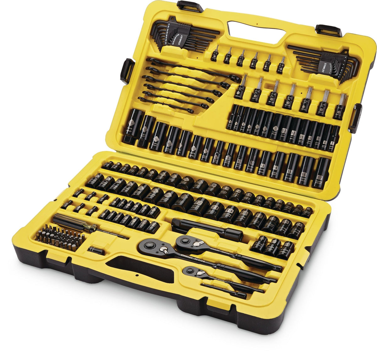 Professional Grade Black Chrome Socket Set, 183-pc, SAE/Metric