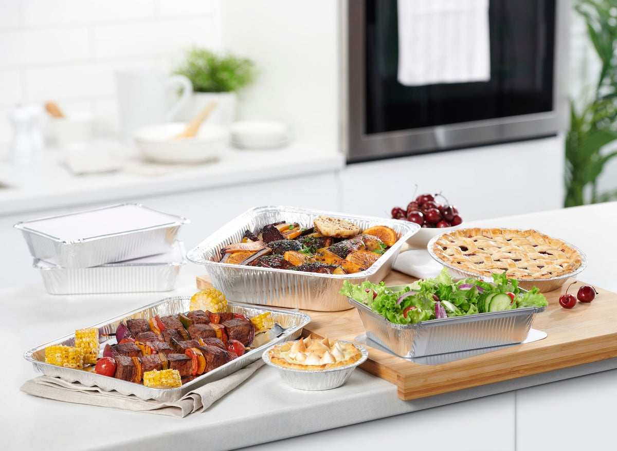 Disposable Freezer Safe Aluminum Lasagna Pan, 5-pk